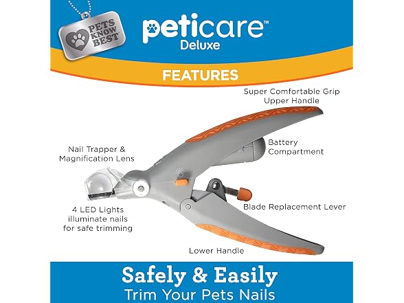 PetiCare Illuminated Dog & Cat Nail Clipper W