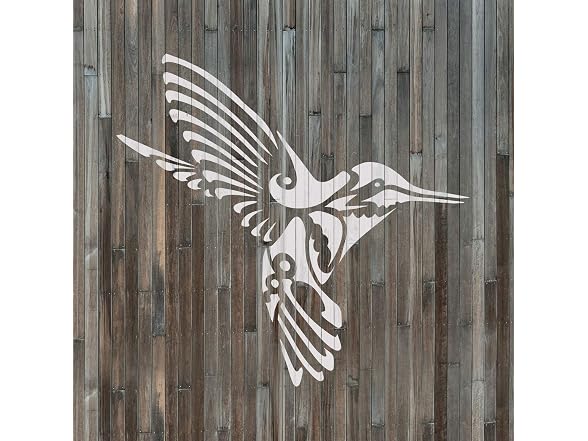 Deco Hummingbird Stencil - Bird &