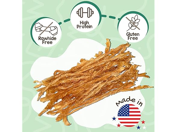 Nature Gnaws USA Turkey Tendons for Dogs 8 oz.