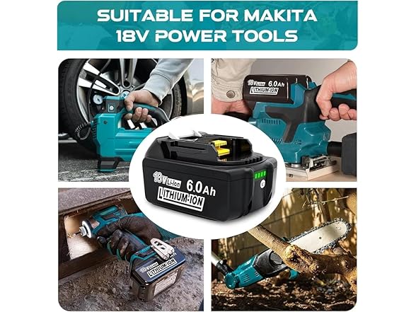 Simple Plus Replacement Battery Makita 18V 6Ah 2pk
