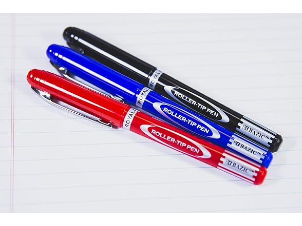 BAZIC Forza Asst. Color Needle Tip Gel Pen 3Pack