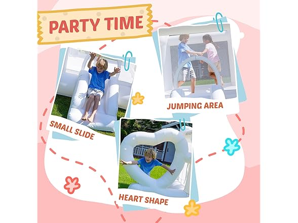 White Inflatable Bounce House