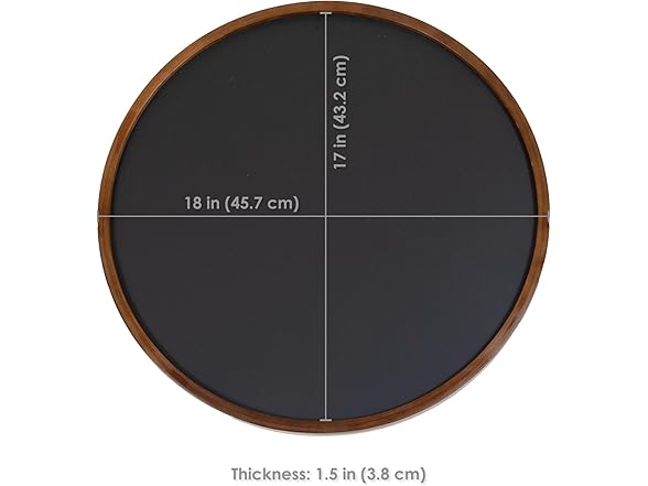 Sunnydaze Round Magnetic Chalkboard