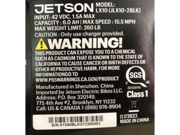 Jetson LX10 Folding Electric Ride-On