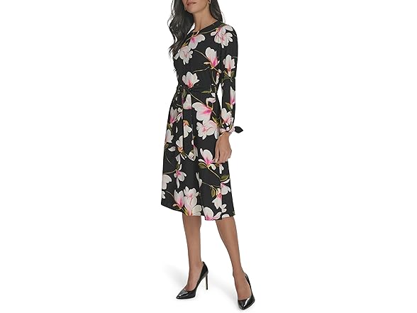 Halston Women's 3/4 Sleeve Mini Dress