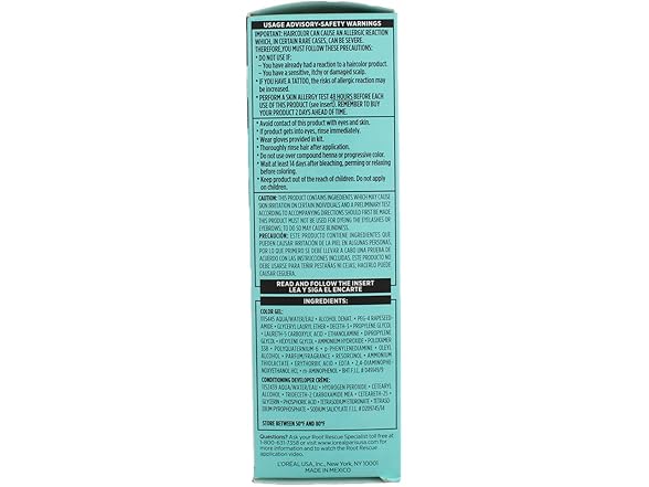 L'Oreal Root Rescue #4 Dark Brown Hair Color, 1ct