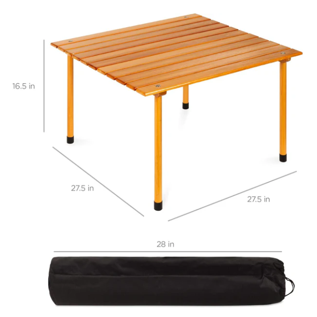 SONICGRACE All Purpose Foldable Wooden Table - Gallery 14