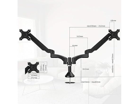 Halter Double Monitor Stand for Desk