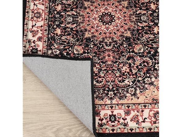Superior Traditional Floral Medallion Border Rug