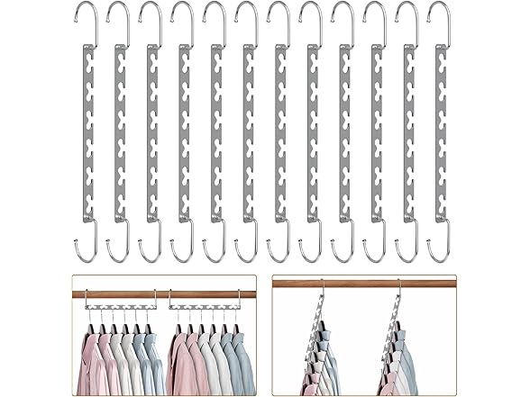 Space Saving Hangers for Clothes 20 Pack