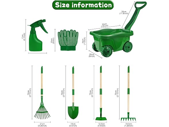 Duckura Kids Gardening Tools Set - 7pcs