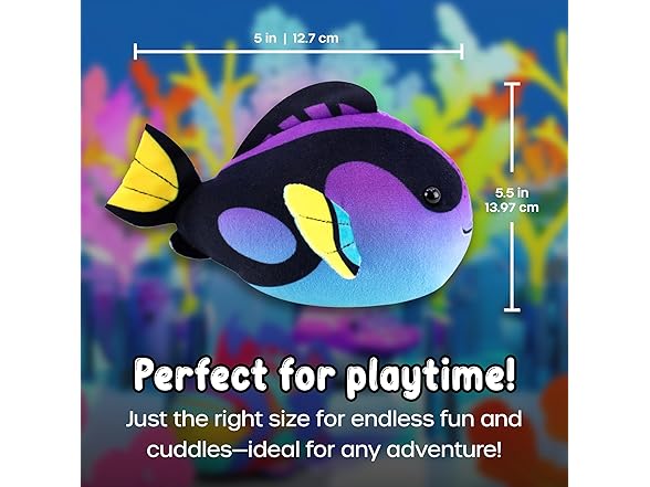 ZhuZhu Aquarium Submarine + Motorized Fish Toy (Blue Tang)