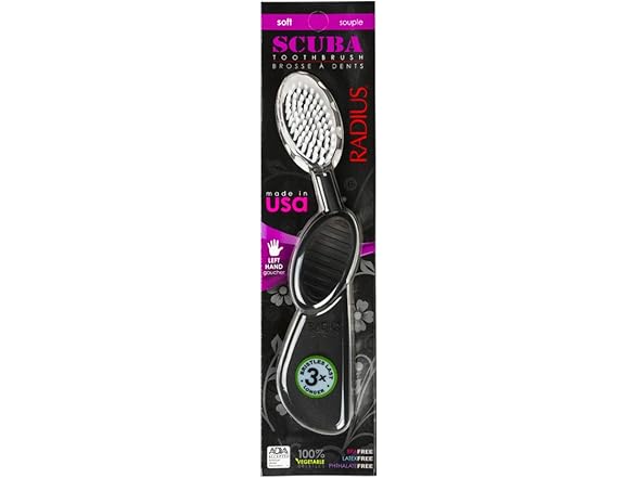 RADIUS Flex Brush Left Hand Blk/Wht
