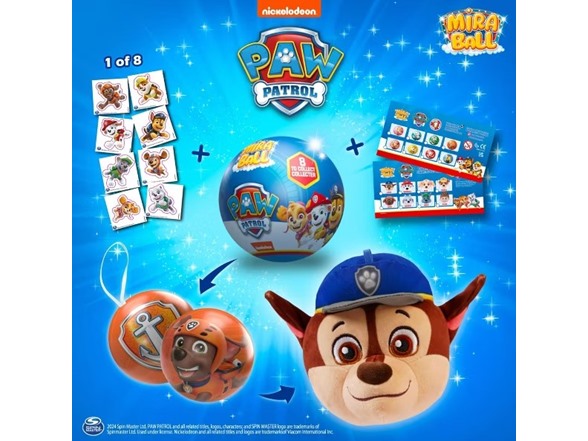 Miraball Surprise Plush - PAW Patrol 4PK