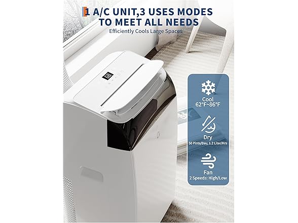 dainslef 14000 BTU Portable Air Conditioners with Remote