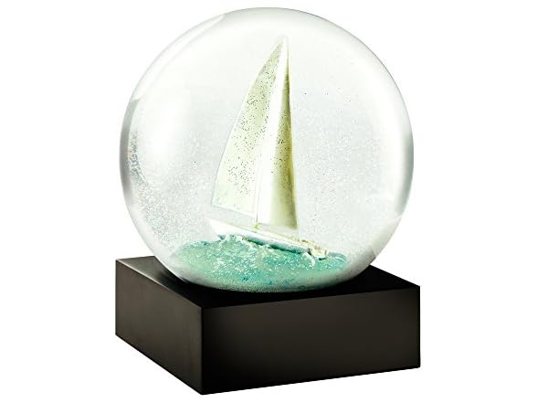 CoolSnowGlobes Sailboat Cool Snow Globe