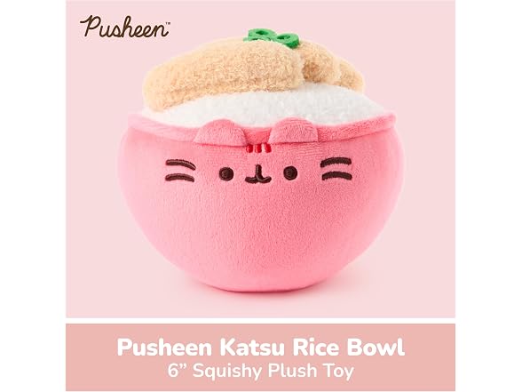 GUND Pusheen Bento Katsu Rice Bowl 6-Inch Plush