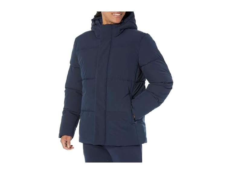 Amazon Essentials Men's Mid-Length Hooded Puffer Coat