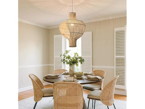 Parrot Uncle Medium 16" Rattan Pendant Light Fixture