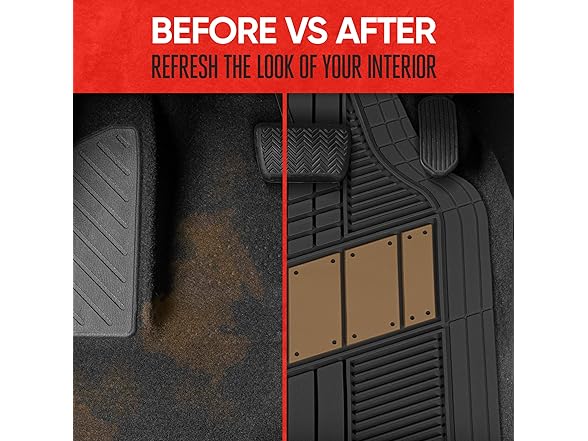 MOTOR TREND DualFlex™ Rubber Car Floor Mat