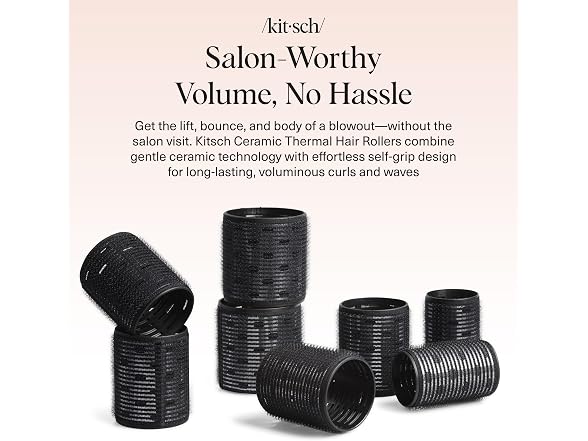 Kitsch Ceramic Thermal Hair Rollers for