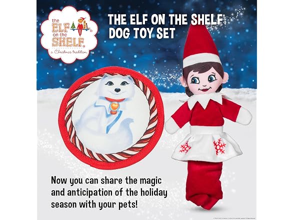 The Elf on the Shelf 2pc Dog Toy Set
