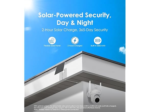 (4 Pack) Solar-Powered Security Camera System | 4K Pro