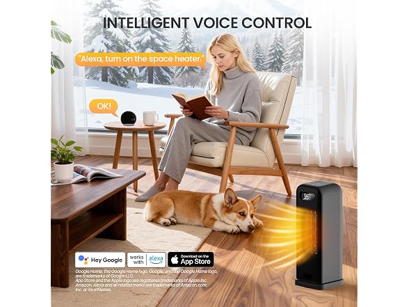 FLANUR Ceramic Indoor Heater Black
