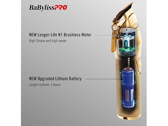 BaBylissPRO FX+ Professional Cord/Cordless Hair Clippers