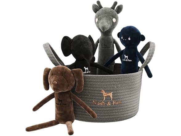 Noah & Paw Luxury dog toy basket set, Collection