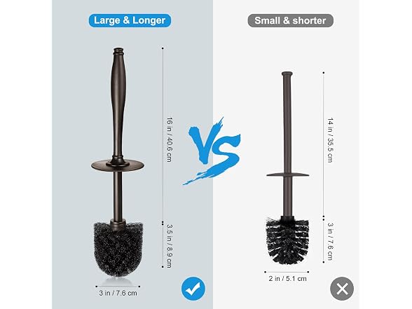 HAMITOR Bronze Toilet Bowl Brush Holder Set - Gallery 8