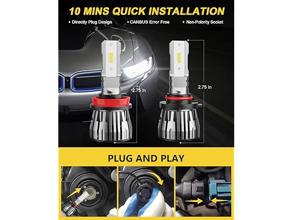 ETOILUMI ETOILUMI 4PCS Fog Bulbs Compatible wit