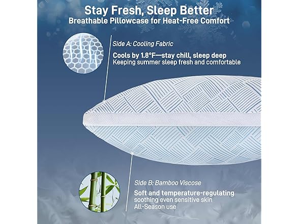 Cotelovo Memory Foam Pillows, 2 Pack