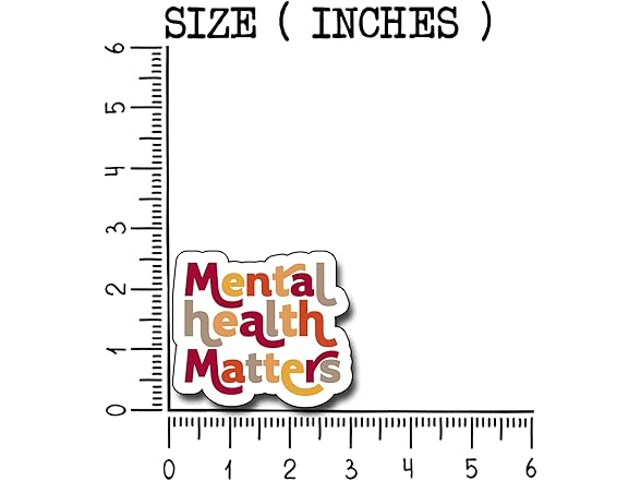 CATRACOS (3Pcs) Mental Health Matters Sticker
