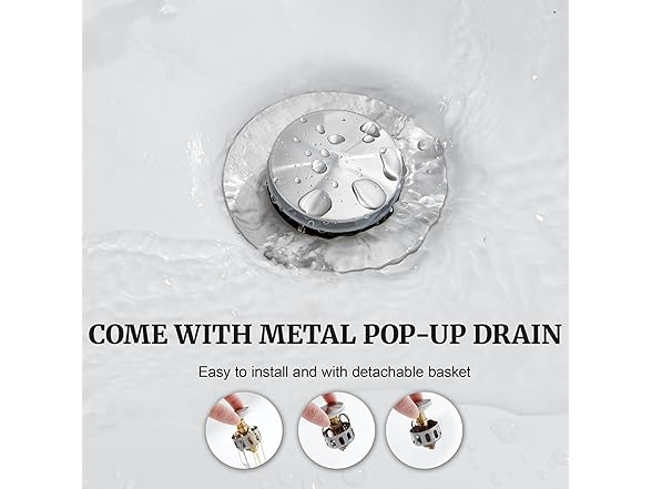 8" Nickel Waterfall Sink Faucet