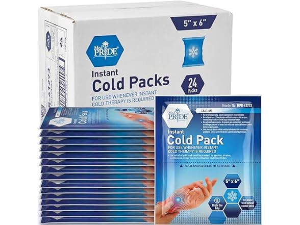 Med Pride Instant Ice Bags 5x6in 24pk