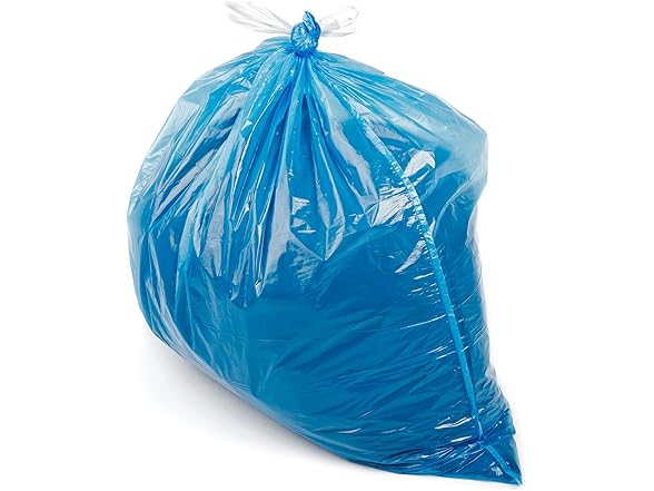 Ultrasac 10 Gallon 0.9 MIL Blue Drawstring Trash Bags