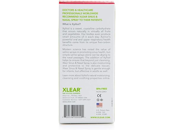 Xlear Natural Nasal Spray Xylitol 1 5 fl oz Pack 1