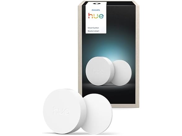 PHILIPS Hue Wireless Smart Light Switch Button, White, 1 Pk