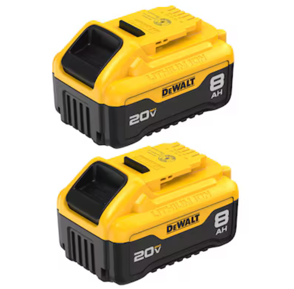 DEWALT DCB208-2  20V MAX* Batteries 8.0-Ah, 2pk - Gallery 2