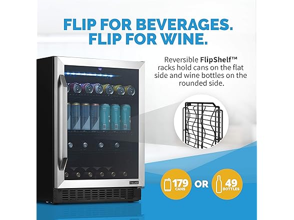Newair Beverage Fridge - 162 Cans/54 Bottles