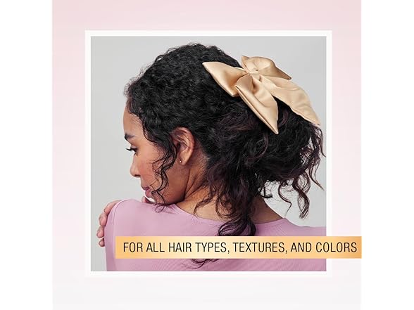 Scunci by Conair champagne elastic bow hair tie