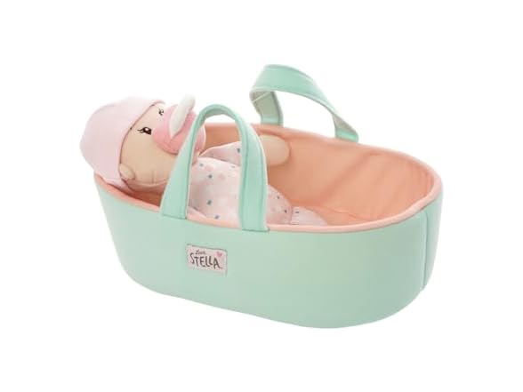 Love, Stella My First Doll Peach with Bassinet