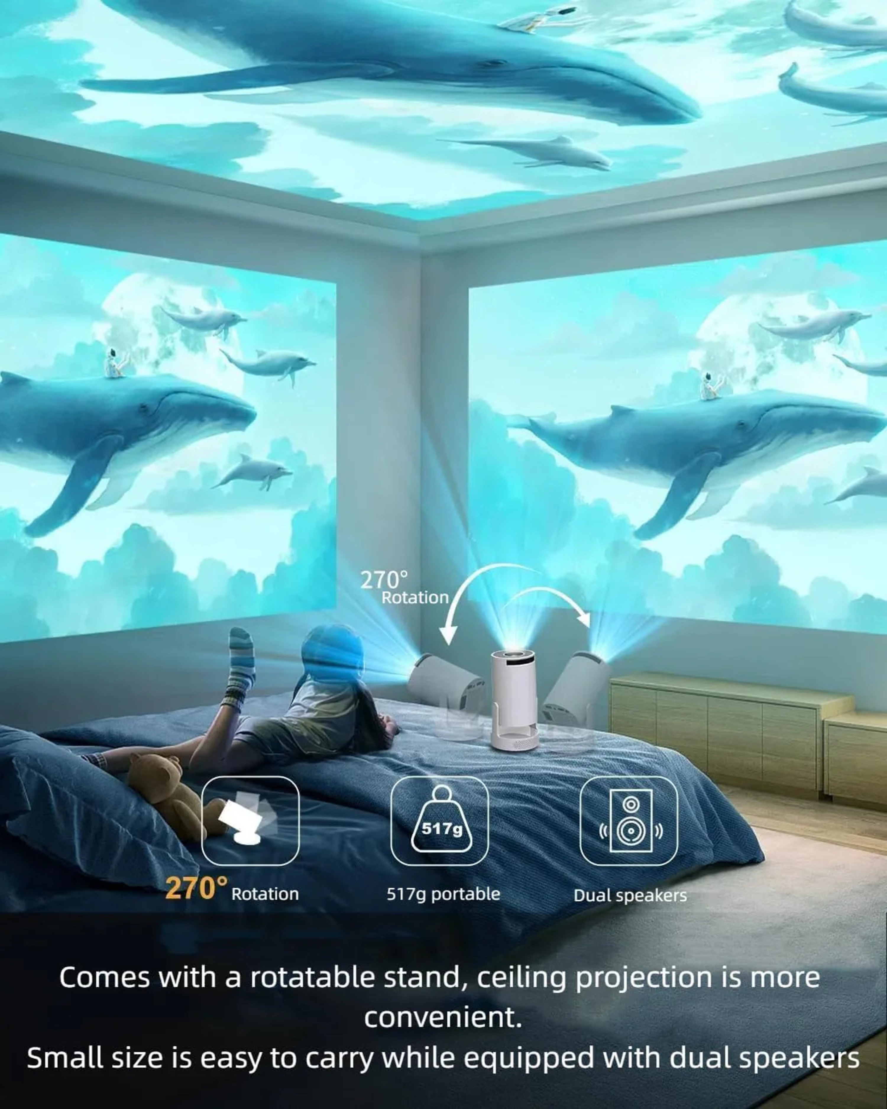 Pro Mini Portable Smart Projector - Gallery 14