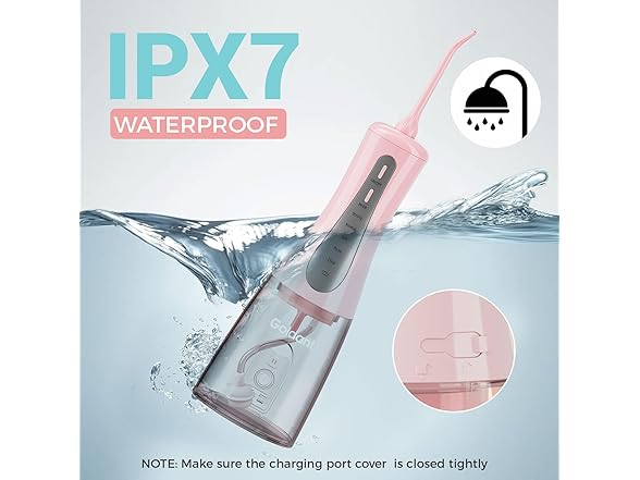 Pink Cordless Water Flosser