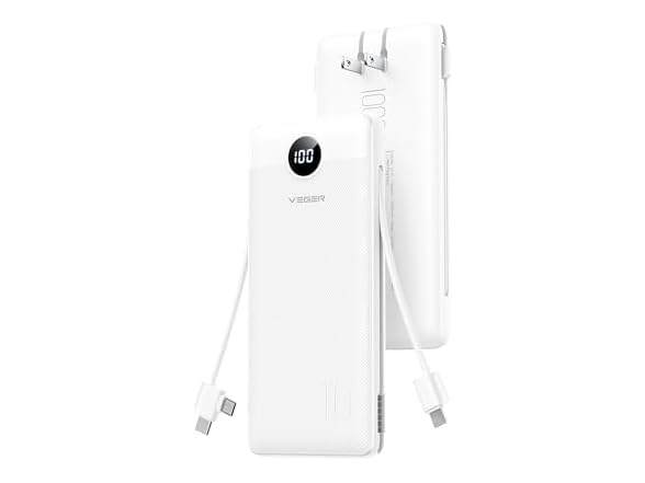 VEGER 10000mAh Power Bank Wall Plug