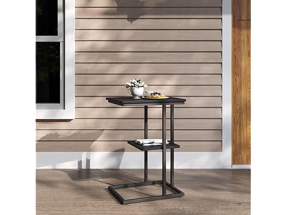 Novilla Snack Side Table C Shaped End Table