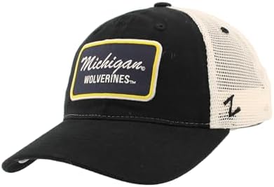 ZHATS Standard NCAA Officially Licensed Hat University Patch Brick Black, One Size