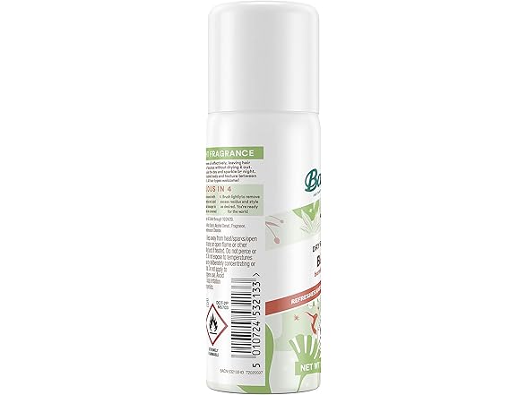 (3 Pack) Batiste Dry Shampoo Bare Mini Travel Size 1.6 oz