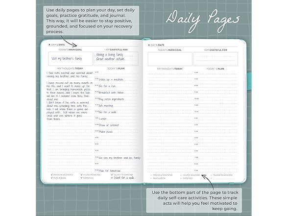 Addiction Recovery Journal & Workbook